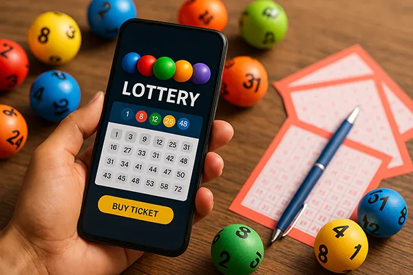 Ticket et boules colorées
